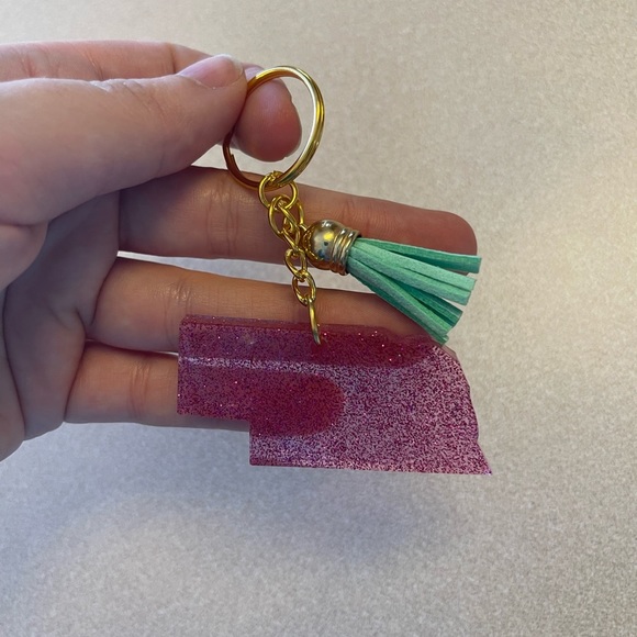 Handmade U.S. State Keychain - Nebraska - Picture 2 of 6